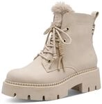 Winterboots TAMARIS, Damen, Gr. 36, Warmfutter, beige, Lederimitat, unifarben,...