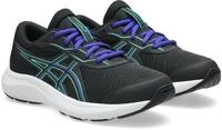 Laufschuh ASICS "CONTEND 9 GS", Jungen, Gr. 35,5, schwarz (schwarz, vital gr&uuml;n),