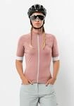 Fahrradjacke JACK WOLFSKIN "GRAVEX FZ S/S W", Damen, Gr. XS (34), rosa (rose,...