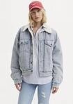 Jeansjacke LEVI'S "SHERPA TRUCKER", Damen, Gr. S (36), blau (morning sunlight),
