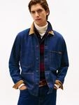 Jeansjacke TOMMY HILFIGER "CHORE JACKET", Herren, Gr. XL, blau (lincoln indigo),