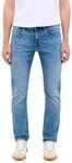 Slim-fit-Jeans MUSTANG "Herren Style Oregon Slim K", Herren, Gr. 28, L&auml;nge 30, blau
