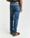 Slim-fit-Jeans GANT "SLIM GANT JEANS", Herren, Gr. 31, L&auml;nge 34, blau (mid...