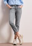 Regular-fit-Jeans STREET ONE "Style Jane", Damen, Gr. 31, L&auml;nge 26, grau (light grau