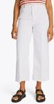 Weite Jeans TOMMY HILFIGER "WIDE LEG HW LOU", Damen, Gr. 32, L&auml;nge 32, wei&szlig;...