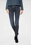 Slim-fit-Jeans HERRLICHER "Piper Slim Denim", Damen, Gr. 34, L&auml;nge 30, blau (dull),