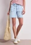 Shorts STREET ONE "Style Lea", Damen, Gr. 33, N-Gr, blau (bleached light blau...
