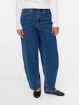 Mom-Jeans VERO MODA "VMBILLIE HR BARREL ANK JEANS LI3142 NOOS", Damen, Gr. 30,...
