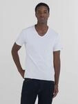 V-Shirt REPLAY, Herren, Gr. S, wei&szlig;, Jersey, Obermaterial: 100% Baumwolle,...