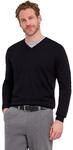 Strickpullover FALKE "Pure Merino Wool", Herren, Gr. S, blau (schwarz (3000)),