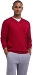 Strickpullover FALKE "Pure Merino Wool", Herren, Gr. S, rot (rot velvet (8264)),