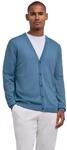 Cardigan FALKE "Pure Merino Wool", Damen, Gr. XXL, blau (cypress (7673)),