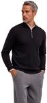 Strickpullover FALKE "Pure Merino Wool", Herren, Gr. 4XL, schwarz (3000),...