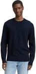 Strickpullover TOM TAILOR DENIM, Herren, Gr. S, blau (schwarz navy), Strick,