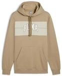 Kapuzensweatshirt PUMA "SQUAD HOODIE FL", Herren, Gr. XL, braun (oak branch), Fleece,
