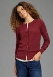Strickjacke KANGAROOS, Damen, Gr. 48/50, rot (bordeaux), Feinstrick, Obermaterial: