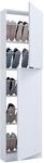 Schuhschrank VCM "Holz Schuhschrank Schuhkommode Fulisa XL", wei&szlig;, B:50cm T:17cm,