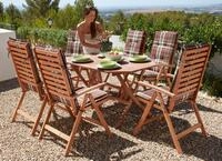 Garten-Essgruppe MERXX "Borkum", braun, Obermaterial: 100% Polyester. F&uuml;llung:...