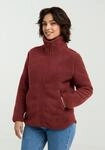 Fleecejacke JACK WOLFSKIN "HIGH CURL JKT W", Damen, Gr. XL, rot (merlot),