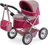 Puppenwagen BAYER "Trendy", rot (rot, braun), Puppenwagen, KinderB:39cm H:68cm