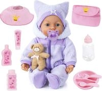 Babypuppe BAYER "Piccolina Magic Eyes", lila (helllila), Puppen, Kinder, Babypuppe,