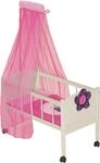 Puppenbett ROBA "Happy Fee", beige (natur, pink), Puppenm&ouml;bel, KinderB:57cm T:31cm,