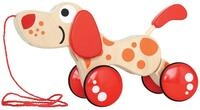 Nachziehtier HAPE "H&uuml;ndchen Puppy", beige (natur, rot), Nachziehspielzeug,