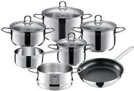 Topf-Set SILIT "Diamant", grau (edelstahl), B:30cm H:25cm L:40cm, T&ouml;pfe, Topf-Set,