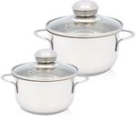 Topf-Set KR&Uuml;GER "Saturn", silber (edelstahlfarben), T&ouml;pfe, Topf-Set, f&uuml;r