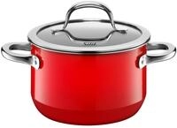 Fleischtopf SILIT "Passion red, Kochtopf Induktion schneid- und kratzfest", rot,