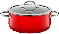 Bratentopf SILIT "Passion red", rot, H:10,5cm &Oslash;:24cm, T&ouml;pfe, Bratentopf, Made in