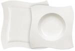 Geschirr-Set VILLEROY & BOCH "Dinner Set NewWave 8er Set wei&szlig;", wei&szlig;, Porzellan,