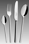 Besteck-Set "VENTURA", silber (silberfarben), 24 Stk., Chromnickelstahl 18/10,...