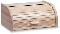 Brotkasten ZELLER PRESENT, beige (natur), B:28cm H:18cm L:40cm, Massivholz,