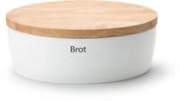 Brotkasten CONTINENTA, wei&szlig;, B:23cm H:13,5cm L:36cm, Keramik,