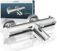 Wannenarmatur SCH&Uuml;TTE "London", grau (chrom), B:16,1cm H:6,2cm T:27,4cm, Kunststoff,