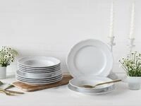 Tafelservice CREATABLE "Geschirr-Set Maria Theresia", wei&szlig;, 12 Stk., Porzellan,