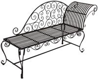 Gartenbank GARDEN PLEASURE "Lamington", braun (rost), B:163cm H:87cm T:47,5cm, Stahl,