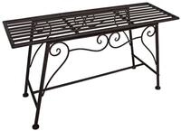Gartenbank GARDEN PLEASURE "Lorin", braun (rost), B:83cm H:45cm T:27cm, Stahl,