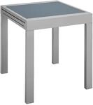 Gartentisch MERXX "Lima", silber (silberfarben), B:65cm H:75cm T:130cm, Tische,