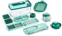 Zerkleinerer GENIUS "Nicer Dicer Fusion Set 13-tlg.", gr&uuml;n (mintgr&uuml;n), B:21,5cm
