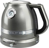 KITCHENAID Wasserkocher "5KEK1522EMS MEDALLION-SILBER", silber (medallion, silber),
