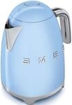 SMEG Wasserkocher "KLF03PBEU", blau (pastellblau), B:22,3cm H:24,8cm T:17,1cm,