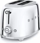 SMEG Toaster "TSF01SSEU", silber (silberfarben), B:32,5cm H:19,8cm T:19,5cm, Toaster,