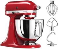 KITCHENAID K&uuml;chenmaschine "5KSM125EER", rot (empire rot), B:24cm H:36cm T:37cm,