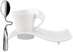 Espressotasse VILLEROY & BOCH "Espressoset NewWave Caff&egrave; 3er Set wei&szlig;", wei&szlig;,