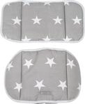Sitzverkleinerer ROBA "Little Stars", grau (grau, wei&szlig;), Kinder-Sitzauflagen,