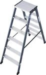 Doppelleiter KRAUSE "SePro D", grau (anthrazit), B:50cm H:25cm L:140cm, Aluminium,
