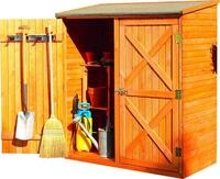 Garten-Ger&auml;teschrank PROMADINO "Pforzheim", braun (honigbraun), Holzwerkstoff,