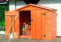Garten-Ger&auml;teschrank PROMADINO "Heidelberg", braun, Holzwerkstoff, Ger&auml;teh&auml;user,
